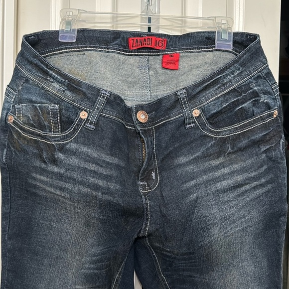 Zana Di dark denim cuffed jeans - Picture 1 of 5